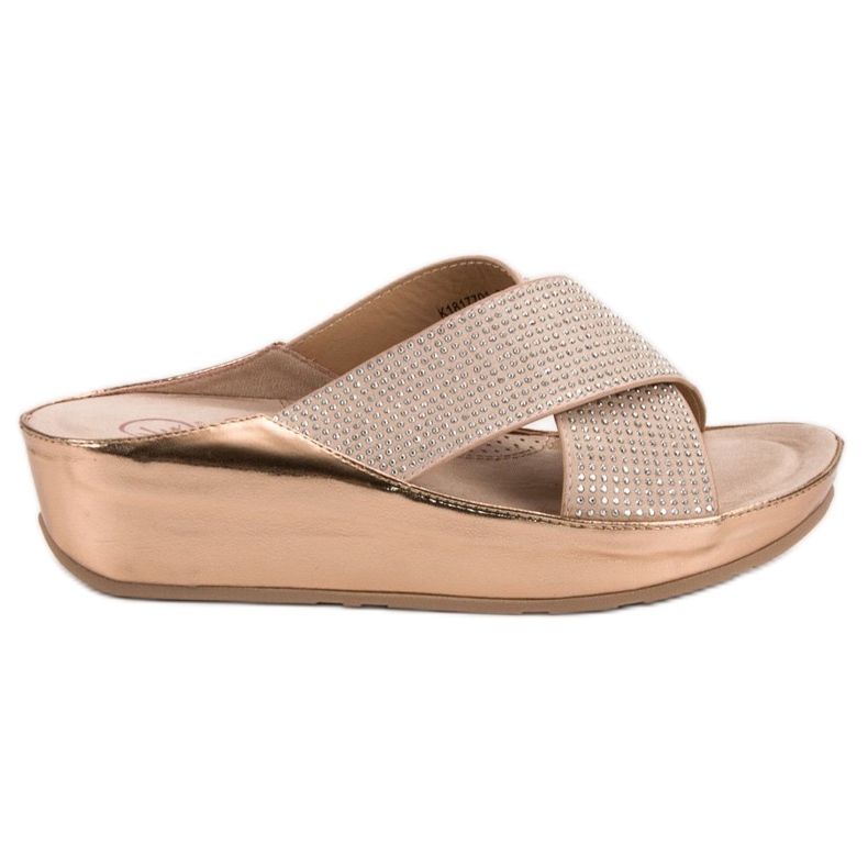 Kylie Sandali con zeppa marrone