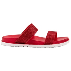 Bello Star Pantofole lucide rosso
