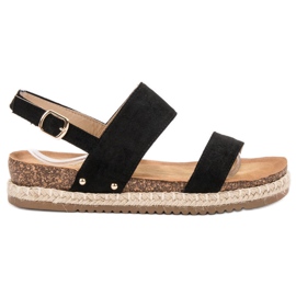 Bestelle Sandali Con Glitter nero