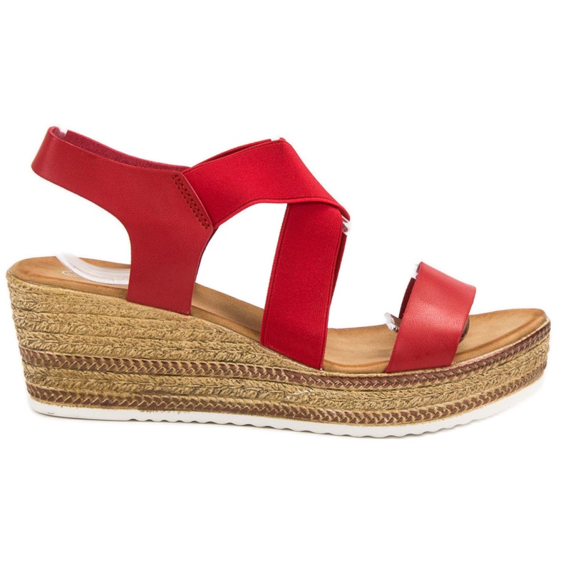 Flyfor Sandali leggeri senza lacci rosso