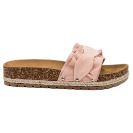 Bestelle Ciabatte Con Volant rosa