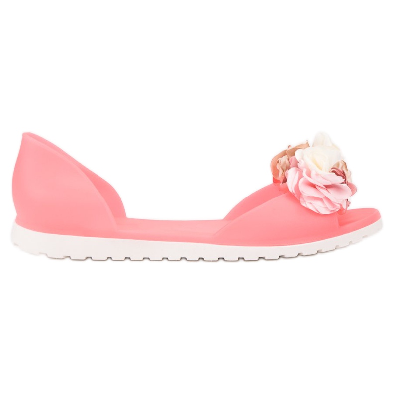 Ideal Shoes Meliski Con Fiori rosa