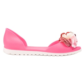 Ideal Shoes Meliski Con Fiori rosa
