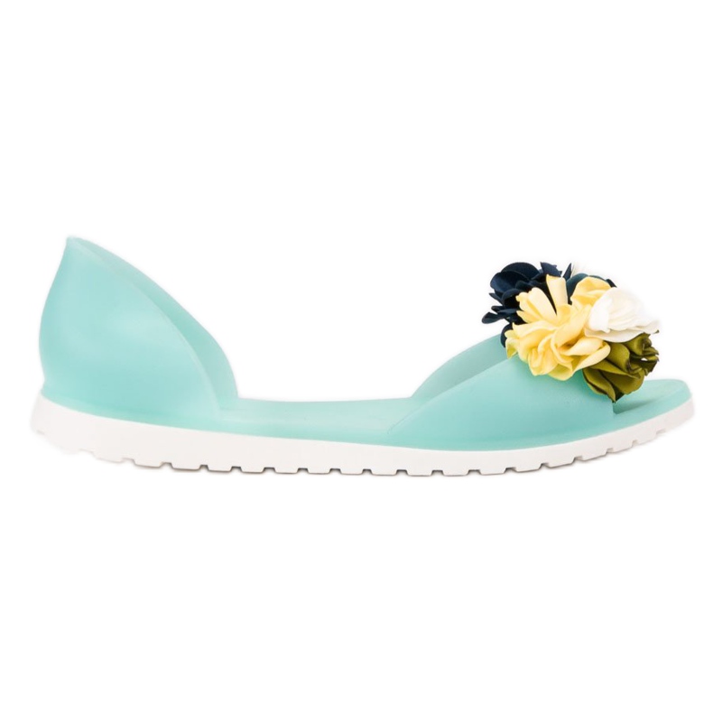 Ideal Shoes Meliski Con Fiori verde