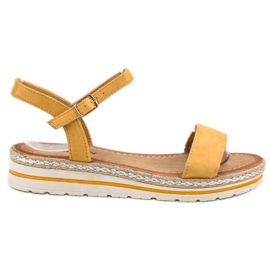 EXQUILY Sandali gialli giallo