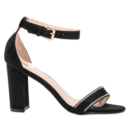 Abloom Sandali Con Cristalli nero