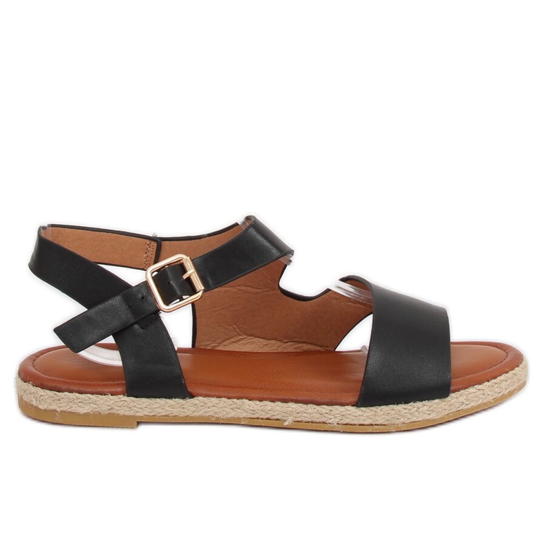 Sandali neri da donna H-7 Black nero