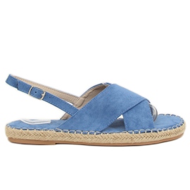 Sandali espadrillas blu YJ-2M12 Blu