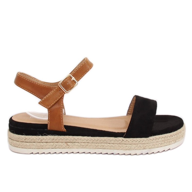 Sandali espadrillas neri Y-8224 Nero