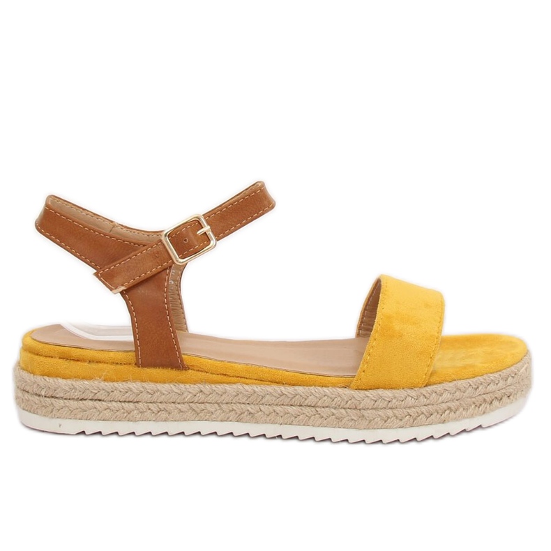 Sandali espadrillas gialli Y-8224 Giallo marrone
