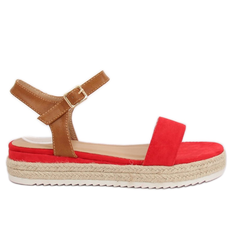 Sandali espadrillas rossi Y-8224 Red marrone rosso