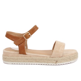 Sandali espadrillas beige Y-8224 Beige