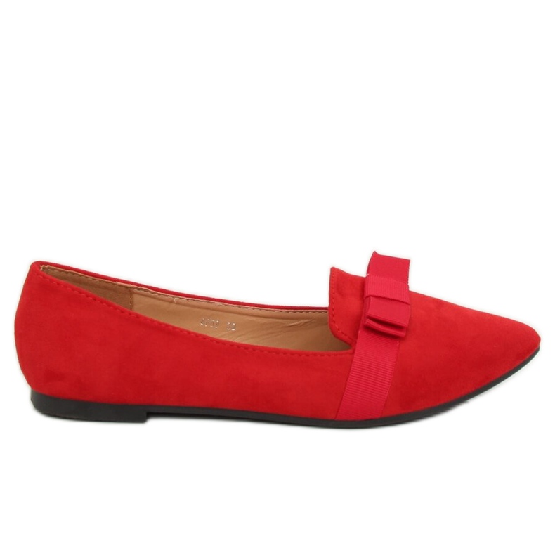 Ballerine da donna rosse 8F59 Red rosso