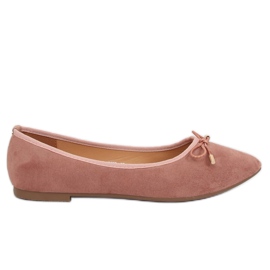 Ballerine con punta a mandorla rosa 8F58 Pink
