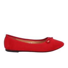 Ballerine con punte a mandorla rosse 8F58 Red rosso
