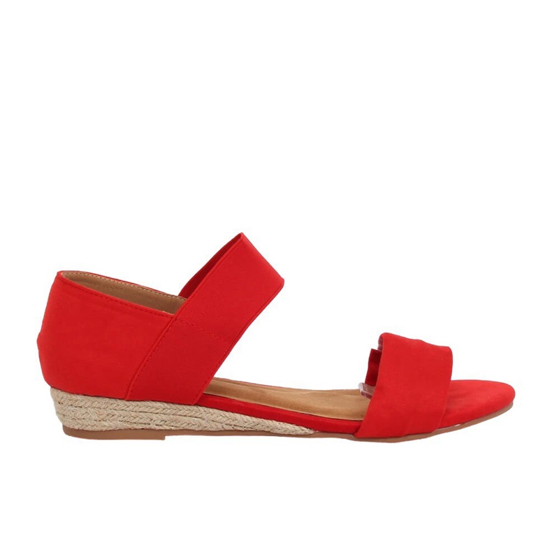 Sandali espadrillas rosso 9R71 Rosso