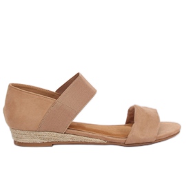 Sandali espadrillas beige 9R71 Khaki