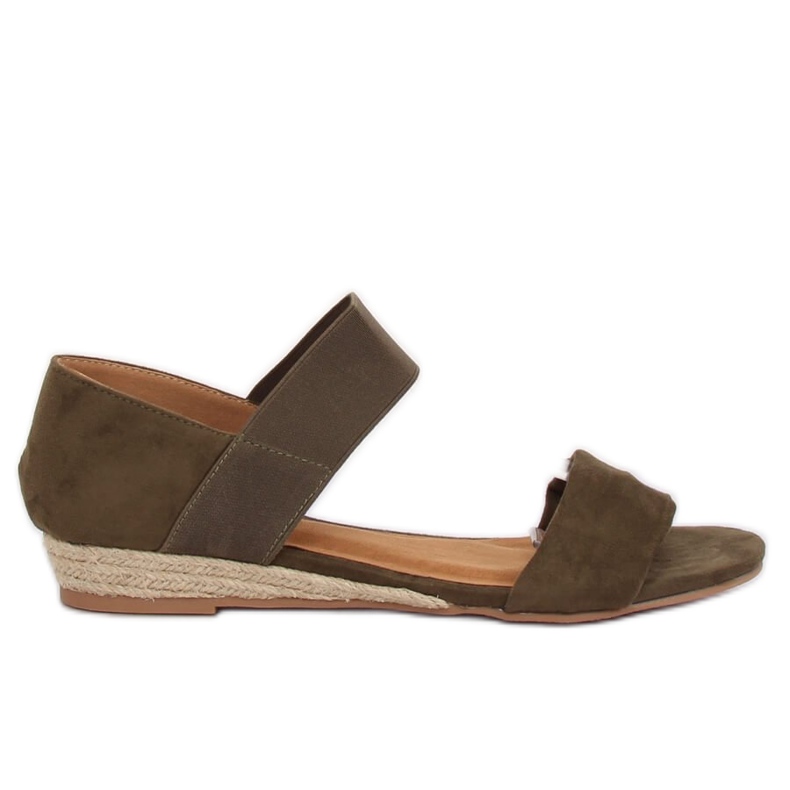 Sandali espadrillas verdi 9R71 Green multicolore verde