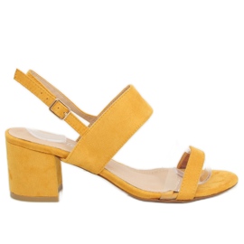 Sandali gialli con tacco alto 660-1 / SA-2 Giallo