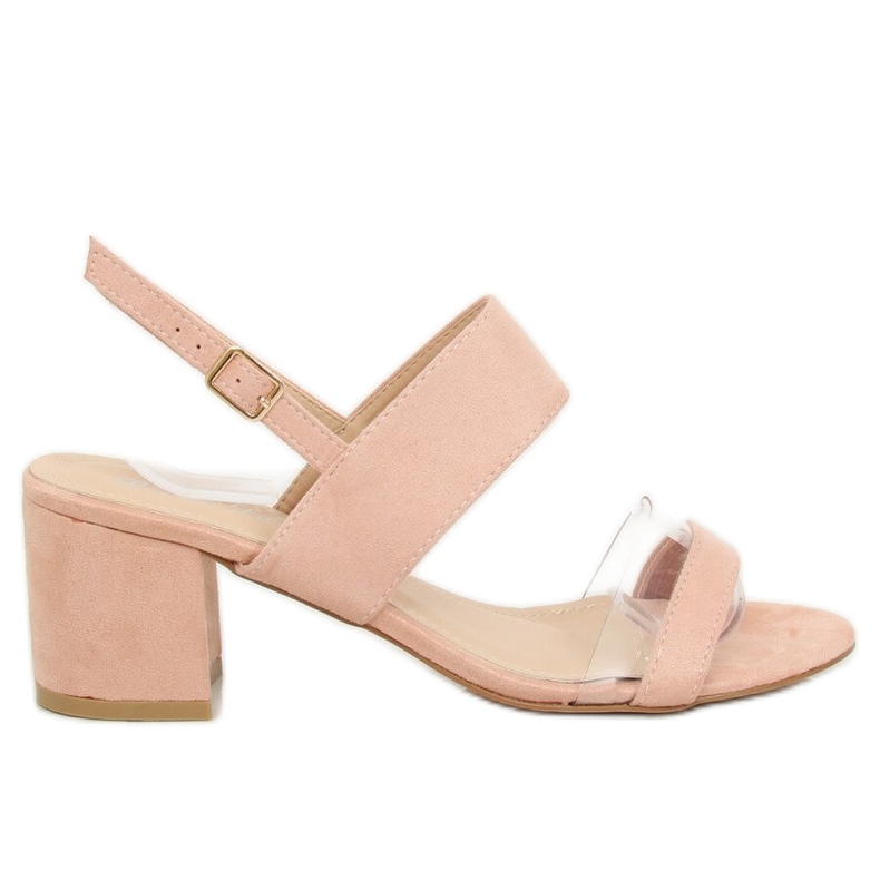 Sandali rosa con tacco alto 660-1 / SA-2 Pink