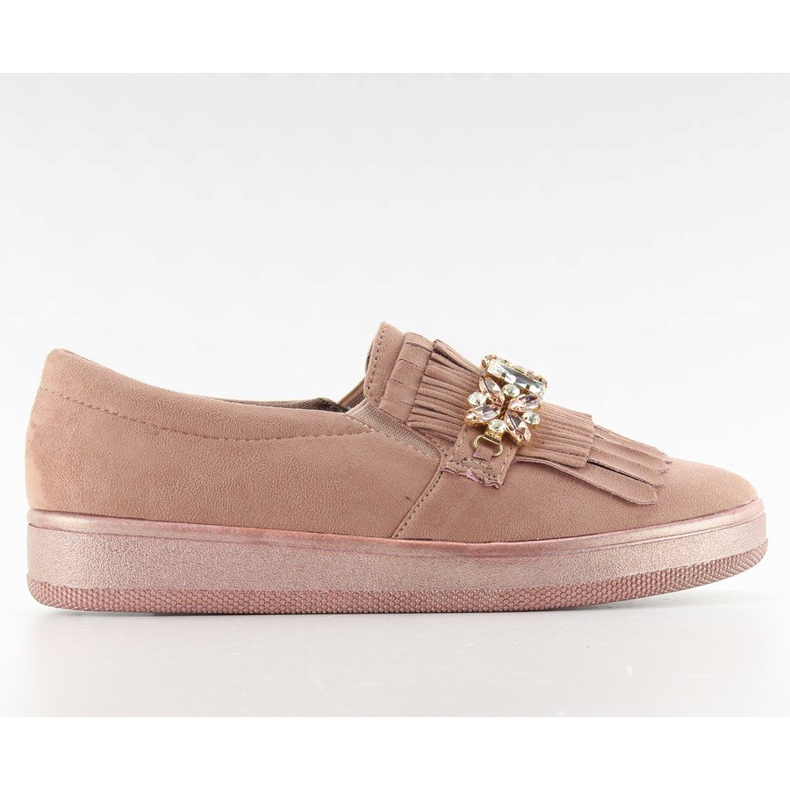 Slipony su perla t277p Pink II-GAT rosa