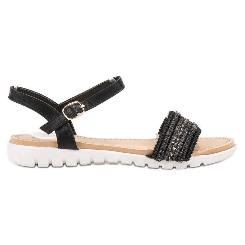Yes Mile Sandali con fibbia nero