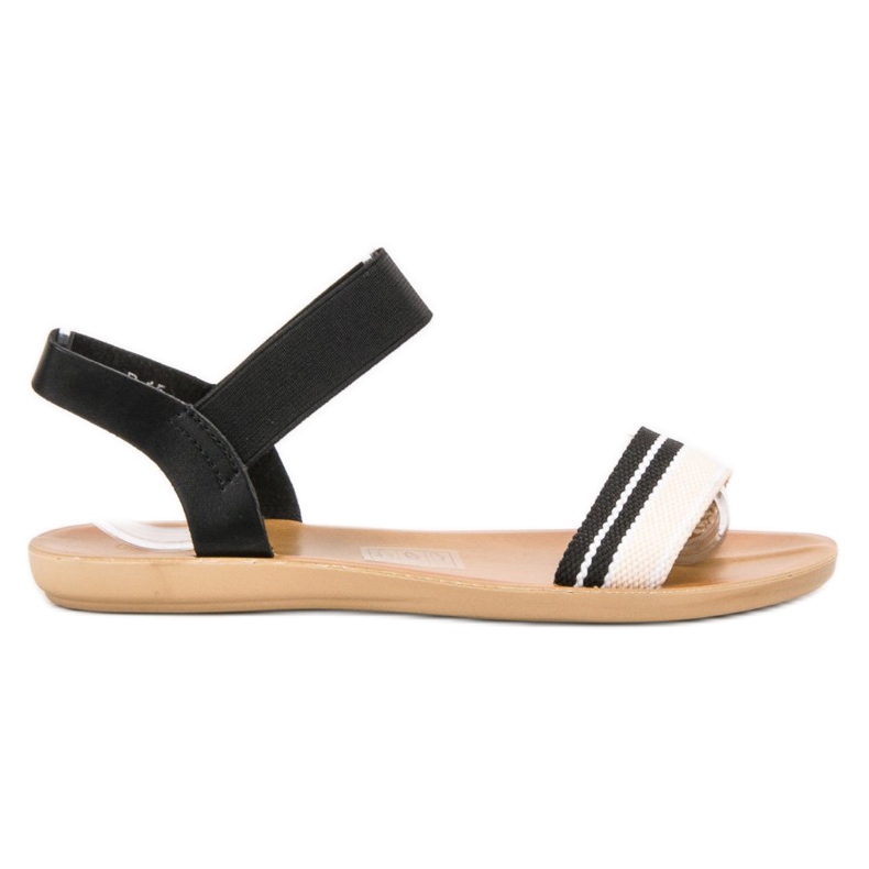 SHELOVET Sandali bassi con elastico nero