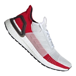 Scarpe da corsa adidas UltraBoost 19 M EF1341 bianco rosso