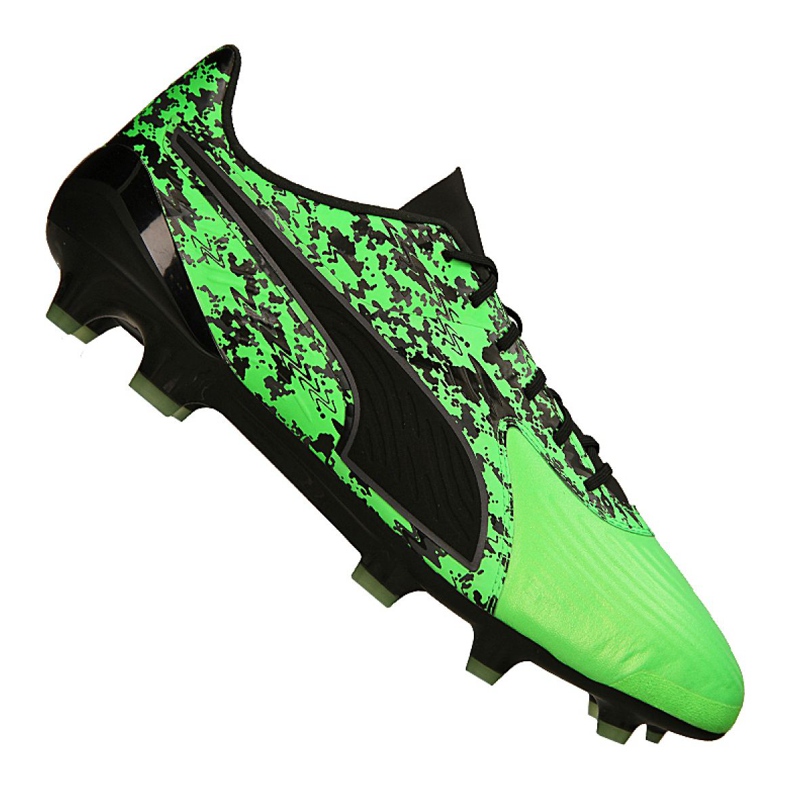 Scarpe da calcio Puma One 19.1 Lth Cc FG / AG M 105482-03 multicolore verde