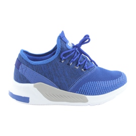 Scarpe sportive da uomo DK 18470 blu royal