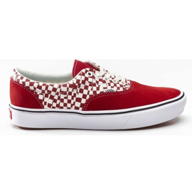 Vans Comfycush Era V9Z Tear Checkerboard Racing Rosso True White bianco