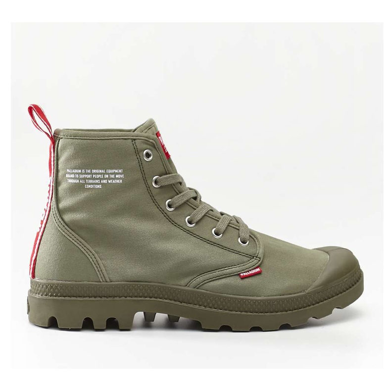 Palladium Pampa Hi Dare 325 Olive Night multicolore verde