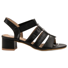 Evento Sandali con tacco alto slip-on nero