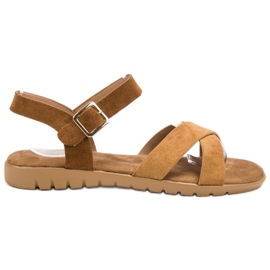 Primavera Sandali in pelle scamosciata marrone