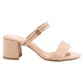Fama Pantofole alla moda marrone