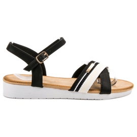 Bello Star Sandali con fibbia nero
