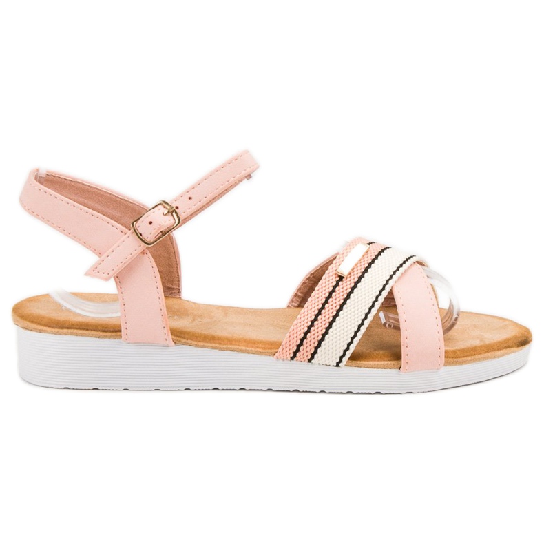 Bello Star Sandali con fibbia rosa