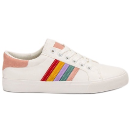 SHELOVET Scarpe sportive casual bianco multicolore