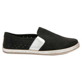 Mckeylor Slip in pelle scamosciata nero