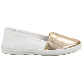Mckeylor Scarpe da ginnastica slip-on alla moda bianca giallo