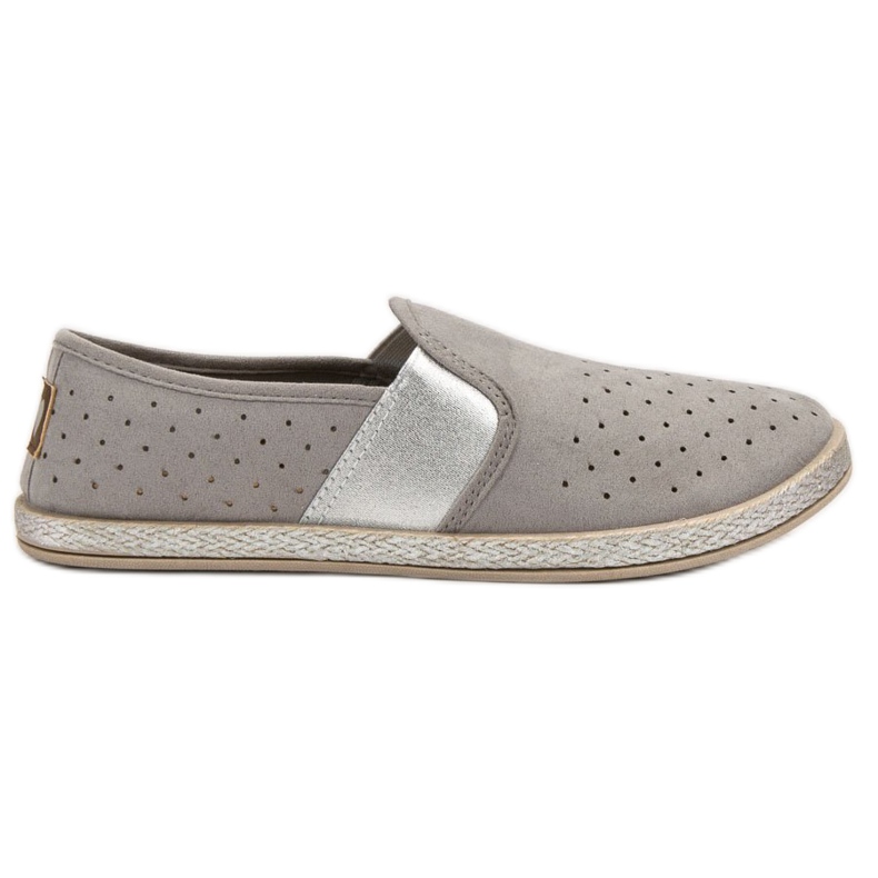 Mckeylor Slip in pelle scamosciata grigio