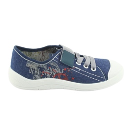 Scarpe per bambini Befado 251Y116 bianco blu navy
