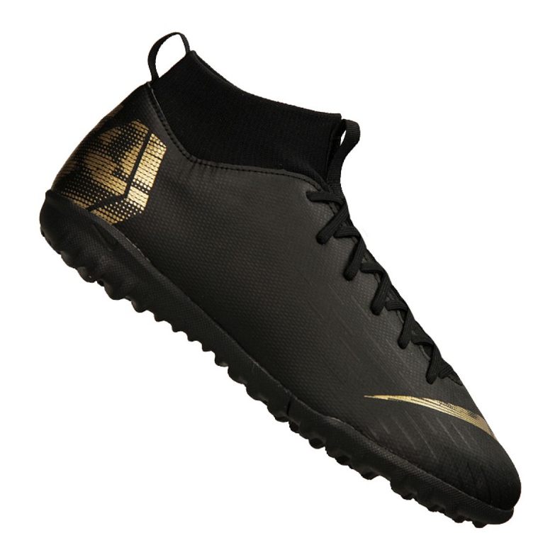 Nike Superfly 6 Academy Tf Jr AH7344-077 scarpe da calcio nero nero