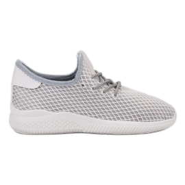 SHELOVET Scarpe sportive con rete grigio