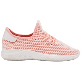 SHELOVET Scarpe sportive con rete rosa