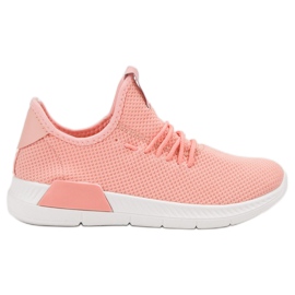 SHELOVET Scarpe Slip-On da donna rosa