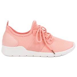 SHELOVET Scarpe sportive slip-on rosa