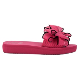 Best Shoes Pantofole in schiuma con fiocco rosa