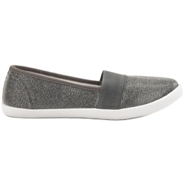 Renda Scarpe da ginnastica glitterate grigio