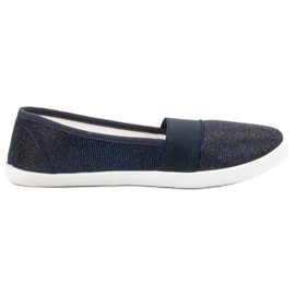 Renda Scarpe da ginnastica glitterate blu navy blu